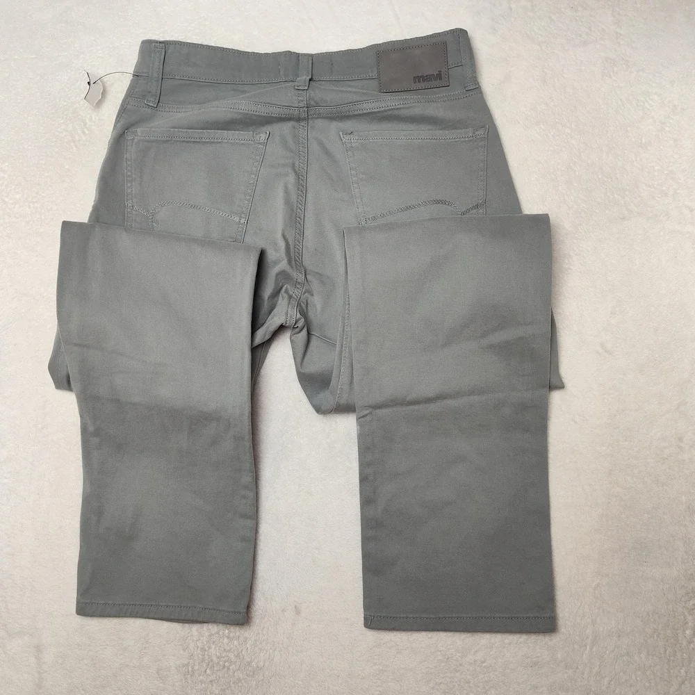 Mavi Jeans Mens 30x32 Gray Zach Straight Regular Denim Stretch Soft Twill Chino